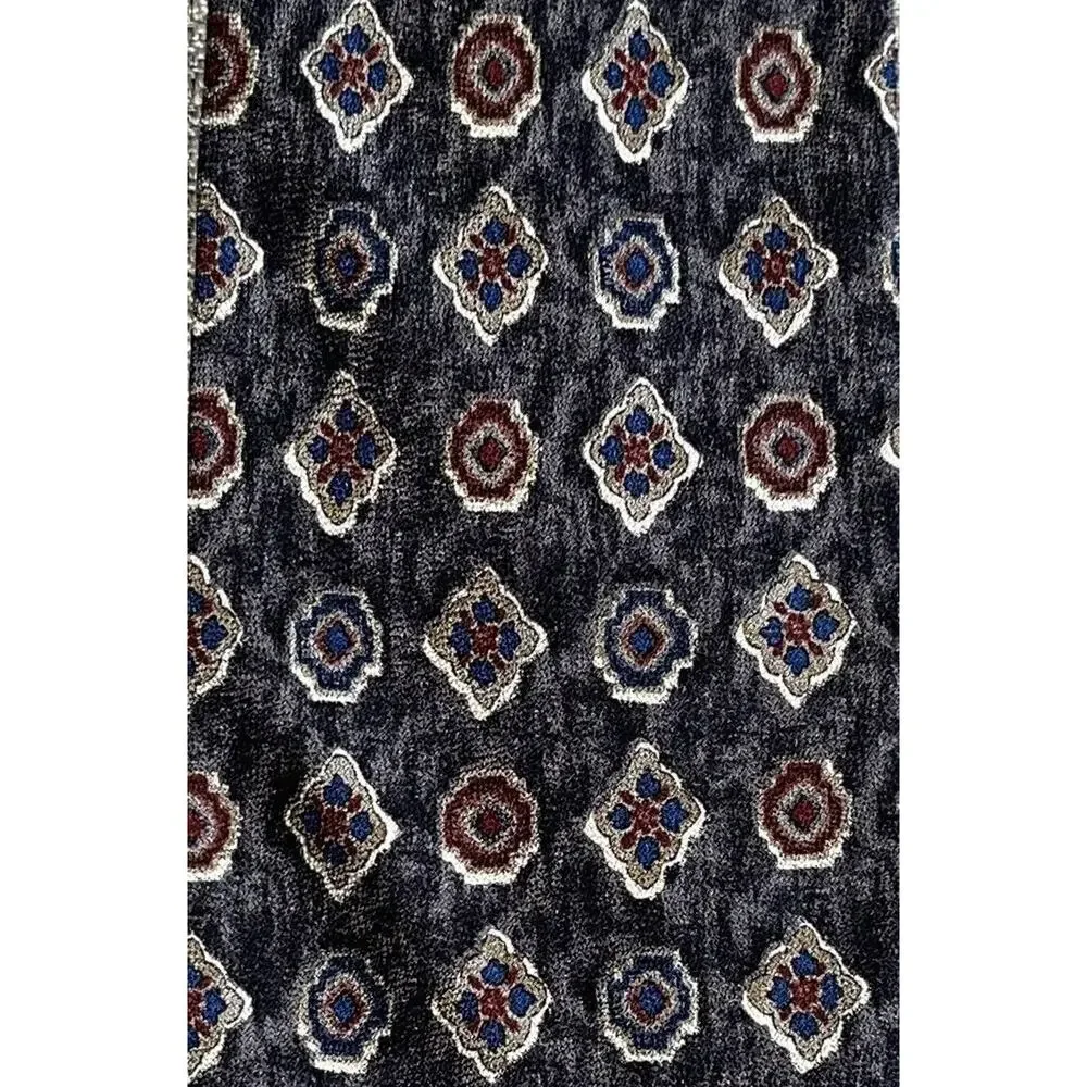 Lands' End‎ Men's Ties Set Of Two 100% Silk Neck Ties Paisley Blue Burgundy EUC